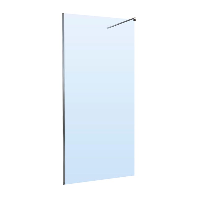 MAMPARA DE DUCHA FRONTAL FIJA OCEAN 80CM CROMO