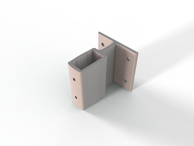 SOPORTE BALAUSTRE ALUMINIO 20X40CM - 1