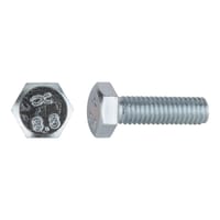TORNILLOS MÉTRICOS HEXAGONALES PARA METAL CINCADOS 6X20MM. 200UDS - 1