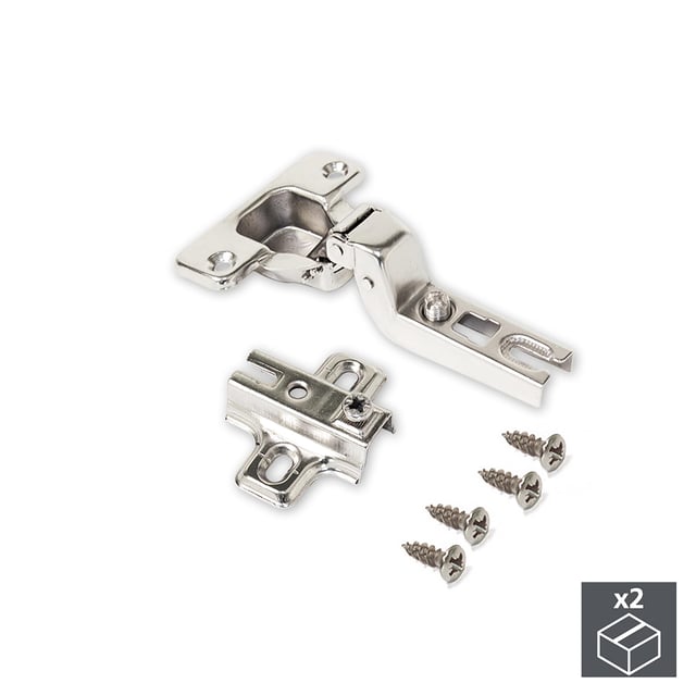 BISAGRA DE CAZOLETA 35MM APERTURA 110º SUPERACODADA 2 UDS