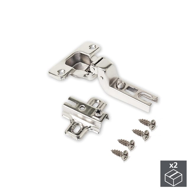 BISAGRA DE CAZOLETA 35MM APERTURA 110º SUPERACODADA 2 UDS - 1