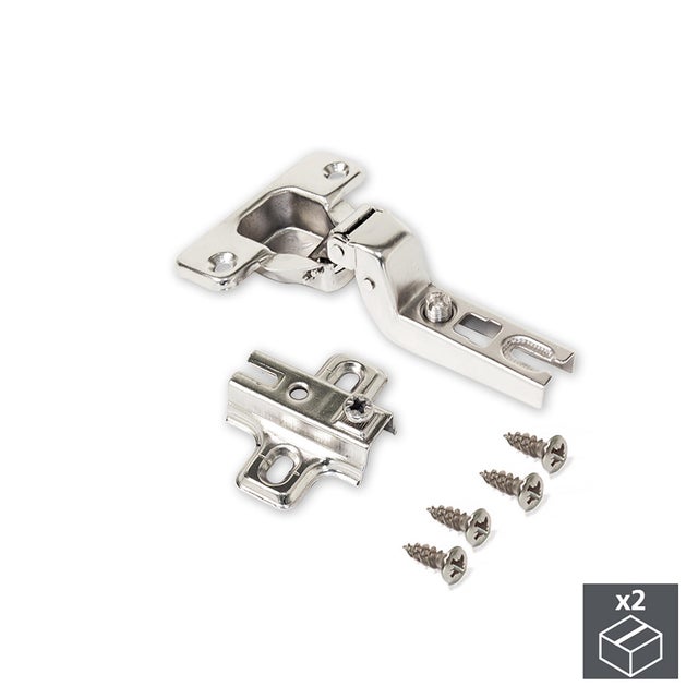 BISAGRA DE CAZOLETA 35MM APERTURA 110º SUPERACODADA 2 UDS