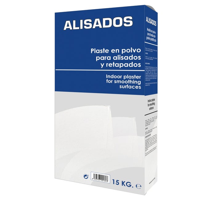 PLASTE EN POLVO CAPA FINA 15KG ALISADOS 8 HORAS 