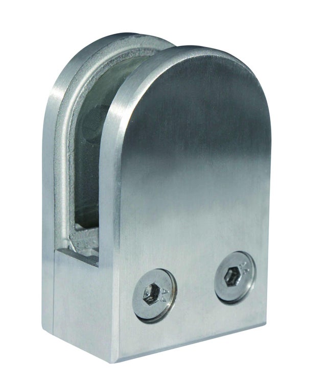 PACK 4 PINZAS CRISTAL A PARED ACERO INOXIDABLE