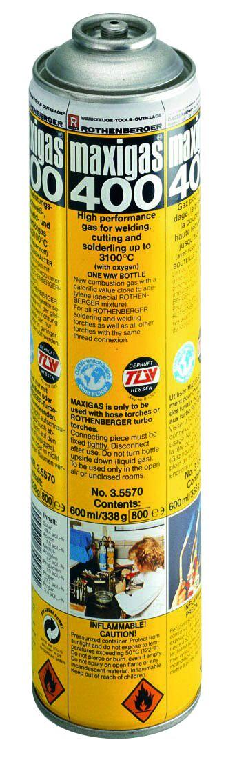 BOTELLA GAS MAXIGAS 400 ROTHENBERGER