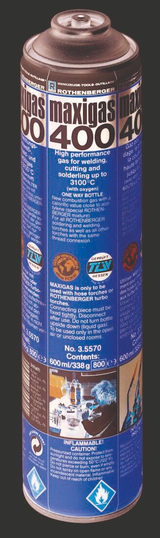 BOTELLA GAS MAXIGAS 400 ROTHENBERGER