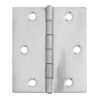 BISAGRA 60 X 50  MM. CON REMATE ACERO INOXIDABLE. 2 UDS - 1