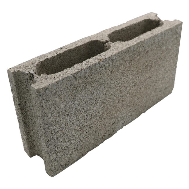 BLOQUE DE HORMIGÓN GRIS 40X20X10 CM - 1