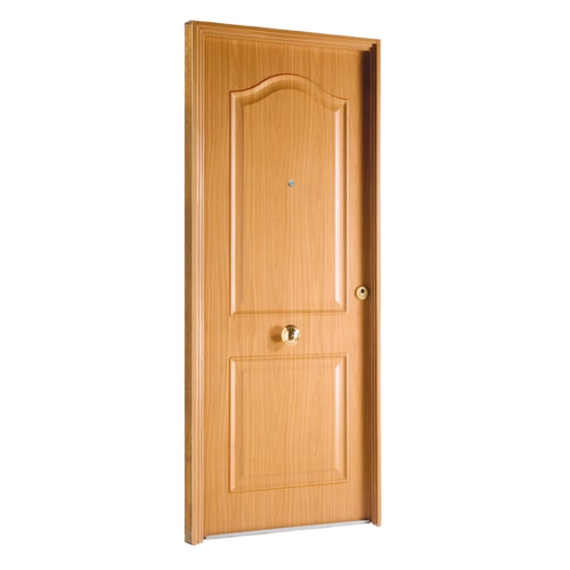 PUERTA ENTRADA  BLINDADA PVC ROBLE 80 CM IZQUIERDA