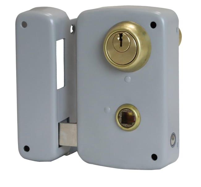 CERRADURA SOBREPONER 70  MM. 2556BPR PINTADA DERECHA MCM  - 1