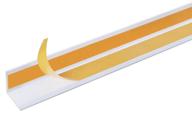 ANGULO ADHESIVO PVC BLANCO 10X10X1MM 2,6M