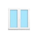 VENTANA PVC OSCILOBATIENTE BLANCA 100X120CM - 1