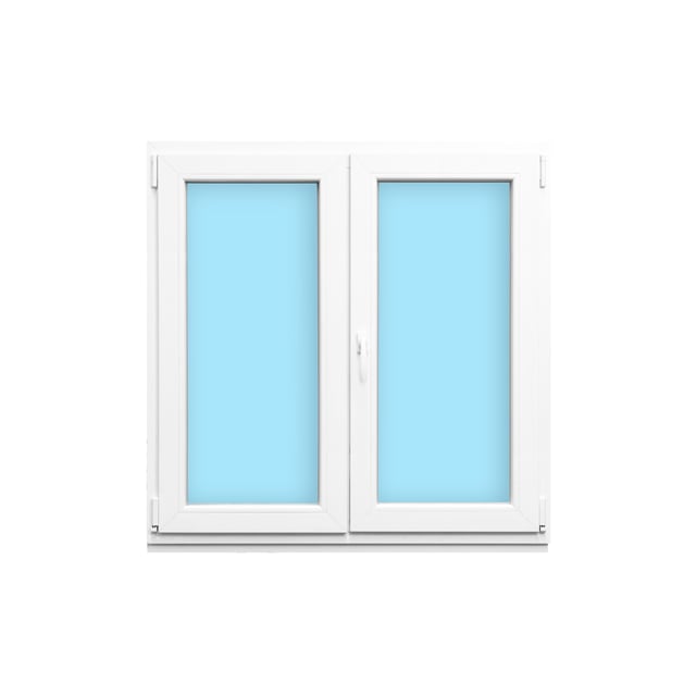 VENTANA PVC OSCILOBATIENTE BLANCA 100X120CM