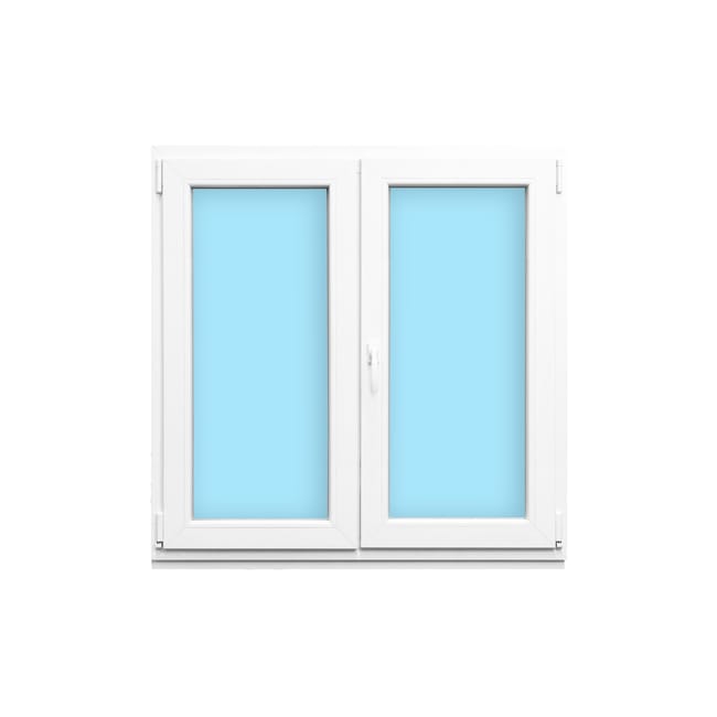 VENTANA PVC OSCILOBATIENTE BLANCA 100X120CM - 1