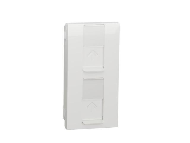 TAPA DOBLE RJ45 KEYSTONE V&D NEW UNICA