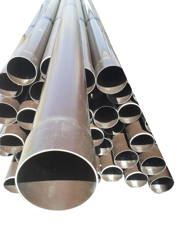 BAJANTE DOBLE VOLUTA 110MM 3M MARRÓN