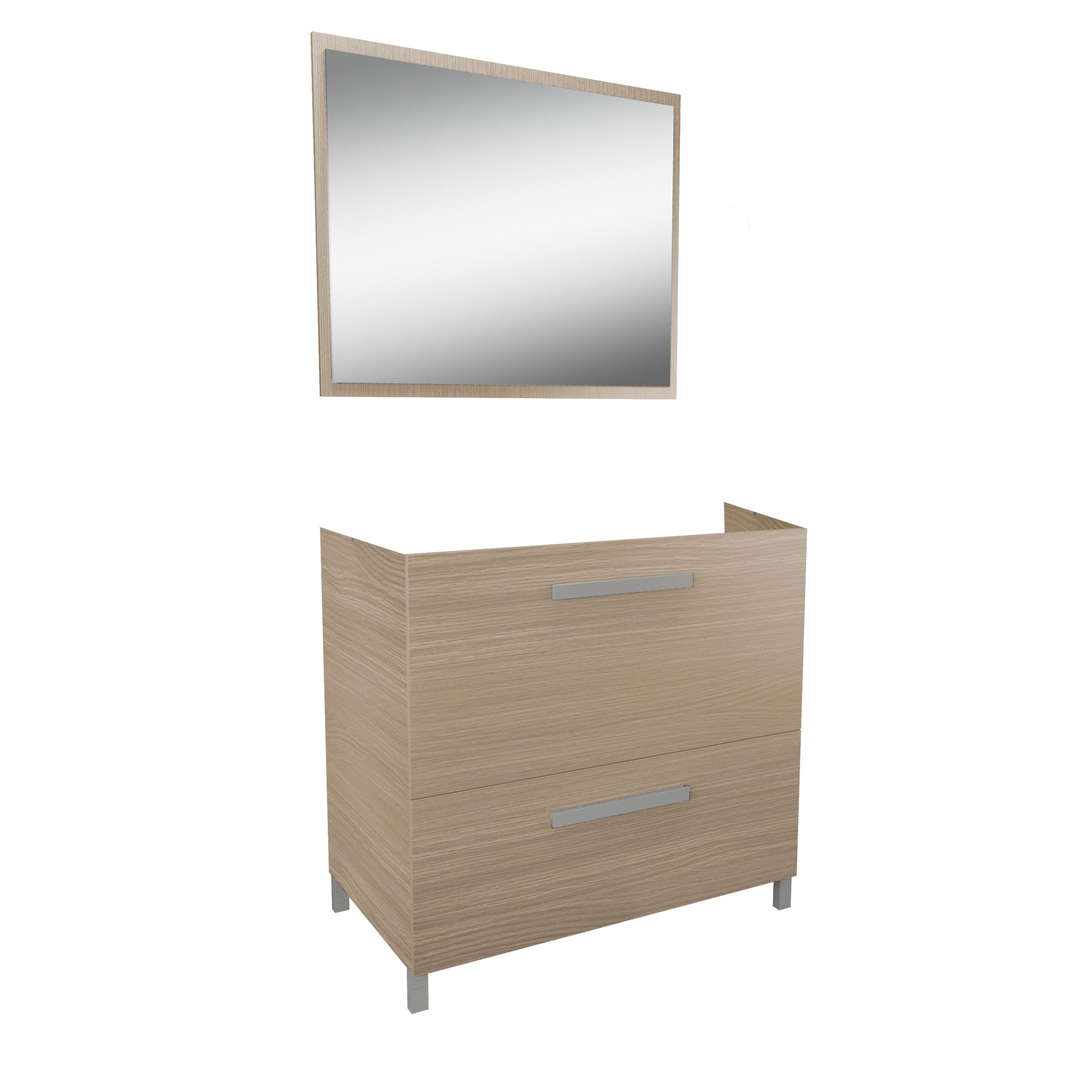 MUEBLE DE BAÑO CON ESPEJO URBAN NATURE 80X45,5CM - 2