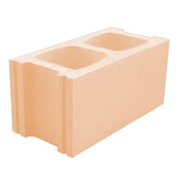 BLOQUE DE HORMIGÓN LISO BEIGE 39X19X14 CM - 1