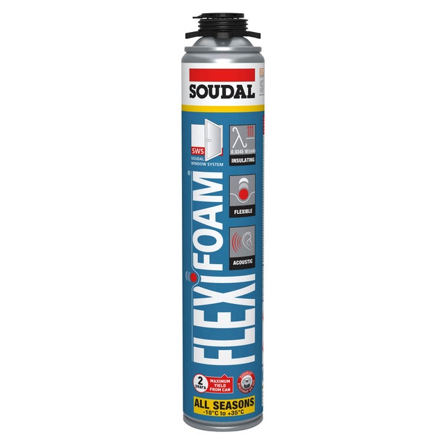 ESPUMA DE POLIURETANO  FLEXIFOAM SOUDAL 750ml