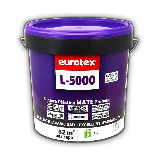 BASE PINTURA PLÁSTICA MATE L5000 4L TONOS MEDIOS
