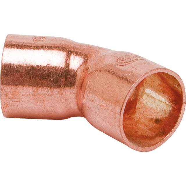 CODO 45º COBRE Ø15MM HEMBRA 4 UNIDADES