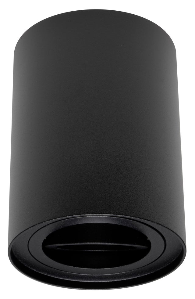 ARO DE SUPERFICIE ALTO CIRCULAR BASCULANTE NEGRO GU10