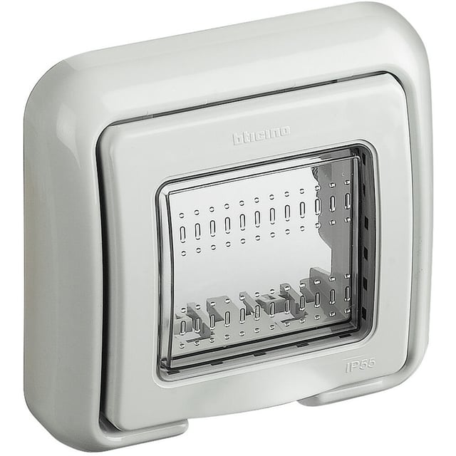 MARCO 2 MODULOS IP55 MATIX BLANCO