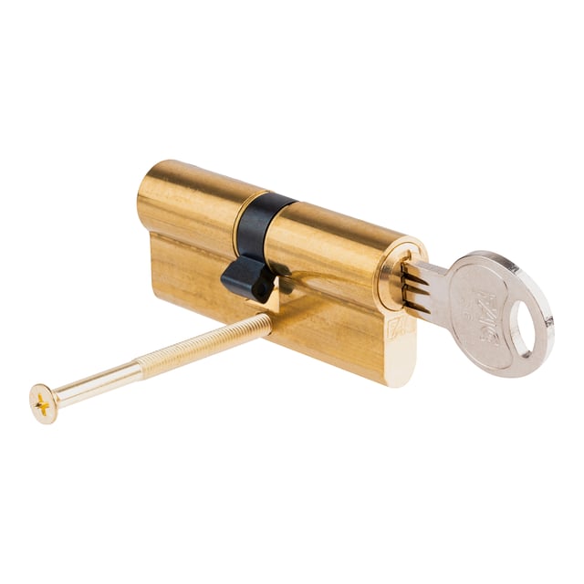 CILINDRO SEGURIDAD BOMBIN 35X35MM. PUNTOS LEVA 15MM. LATON FAC