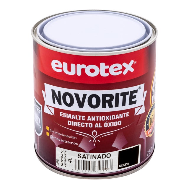 ESMALTE SINTÉTICO ANTIOXIDANTE SATINADO NOVORITE 4L NEGRO