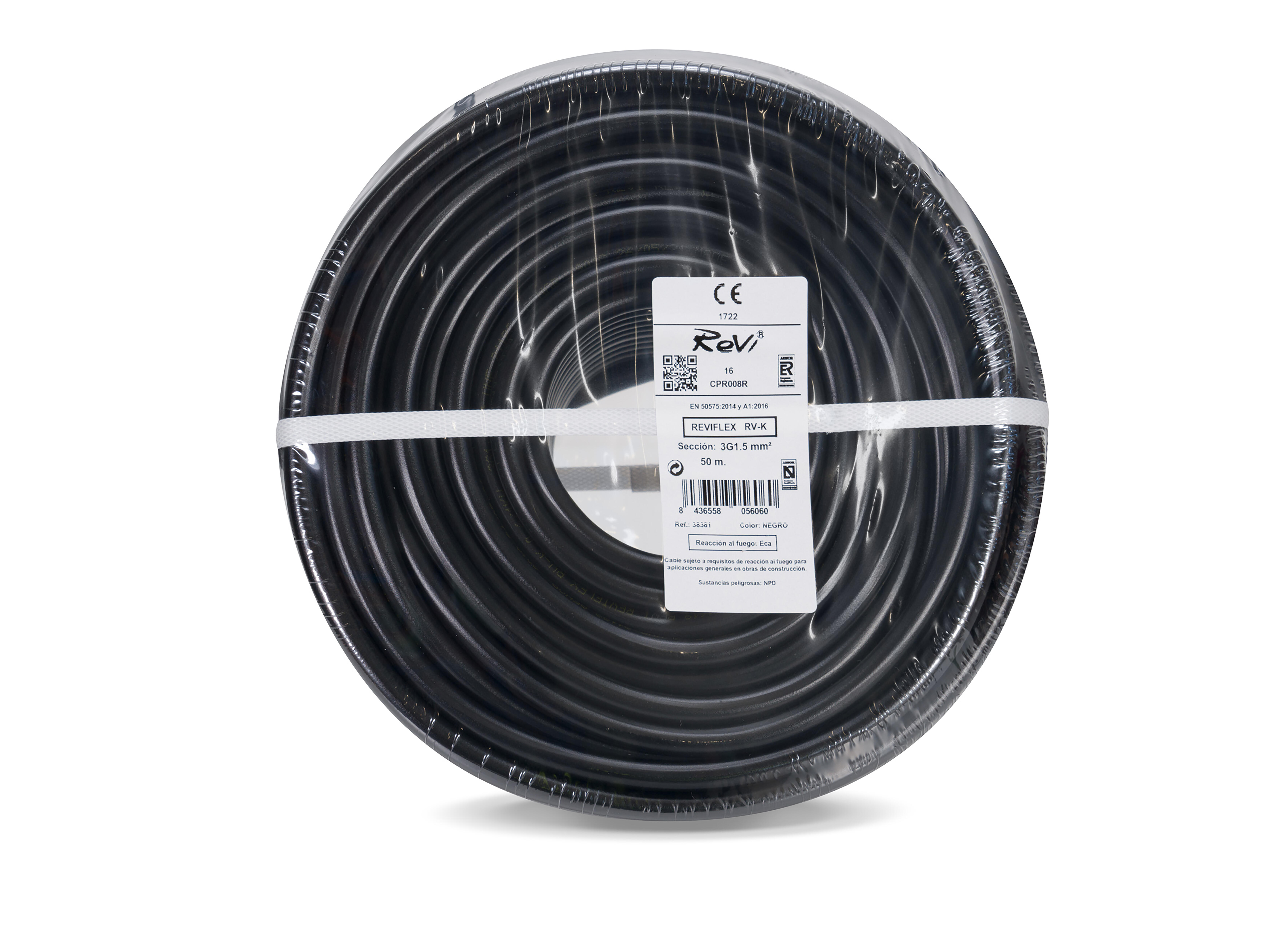 CABLE ELÉCTRICO RV-K 3G 1.5MM2 NEGRO 50M - 2
