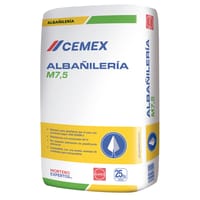 MORTERO SECO BLANCO M7,5 CEMEX 25 KG - 1