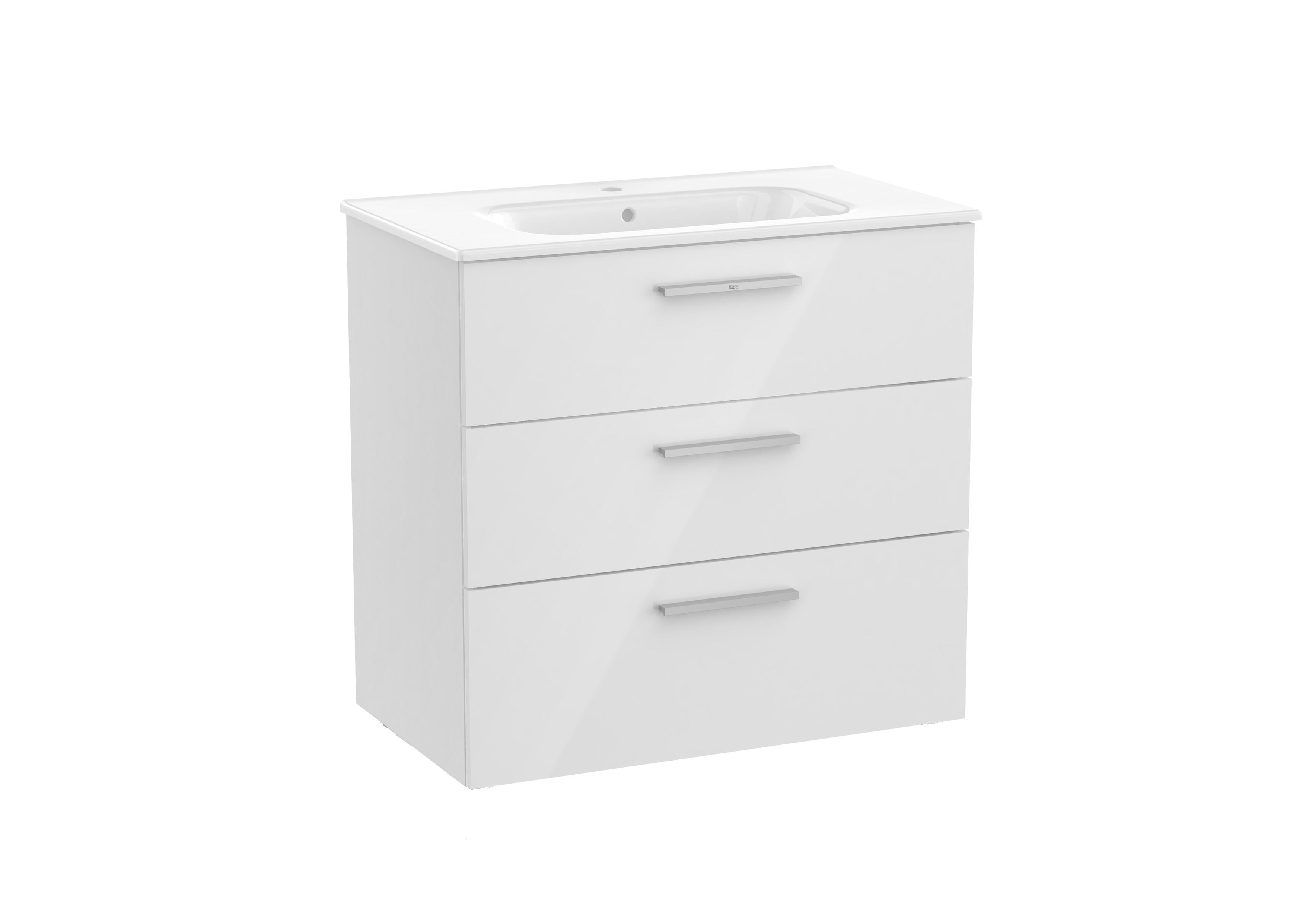 MUEBLE DE BAÑO CON LAVABO ROCA PENTEO BLANCO 78,5X45,5CM - 2