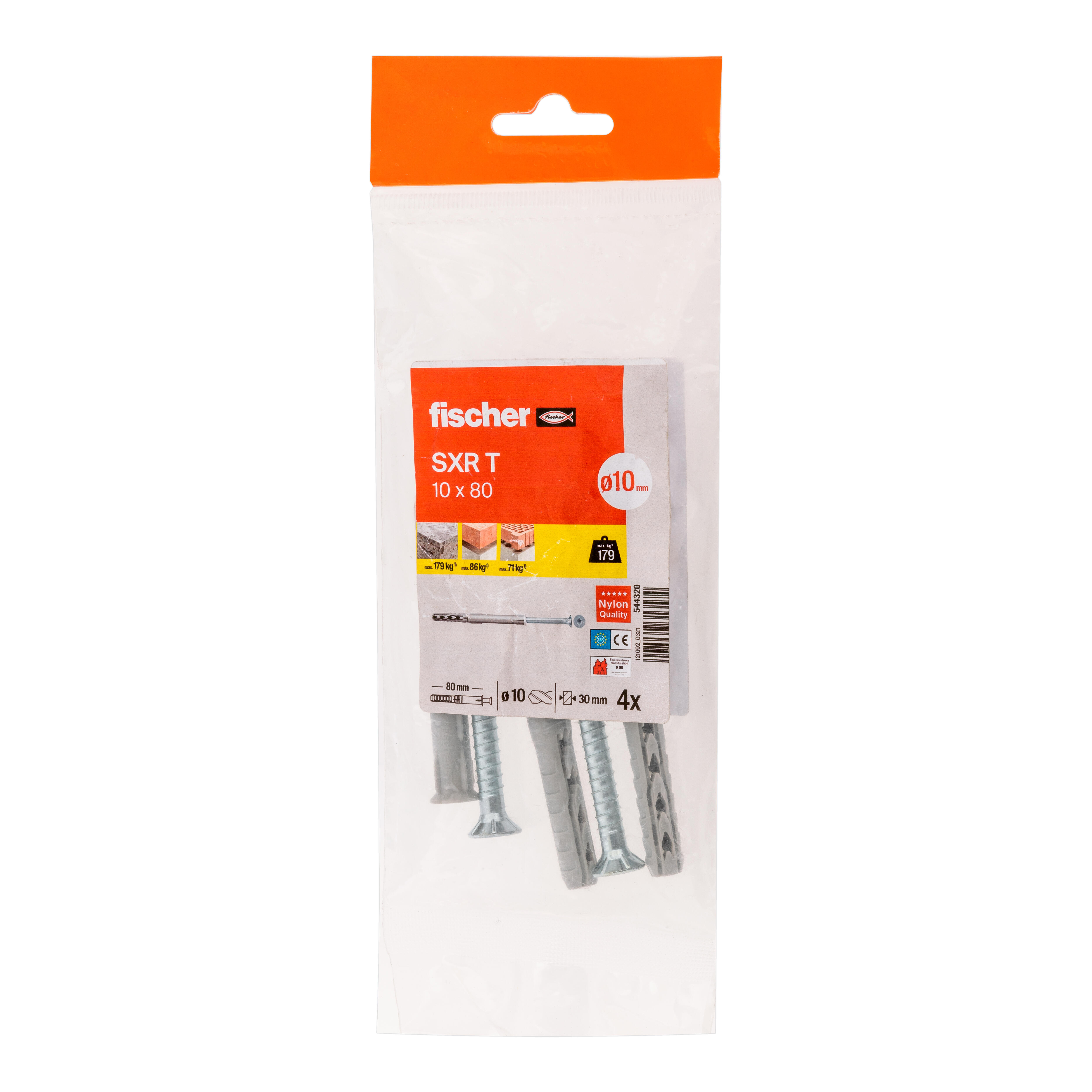 BUCHA TAPIT SXR CABEÇA EMBEBER 10x80mm 4un - 4