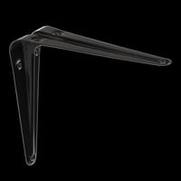 ESCUADRA PALOMILLA CON NERVIO NEGRA 125 X 150 MM - 1