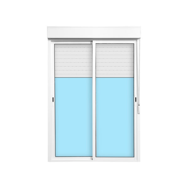 BALCONERA ALUMINIO CORREDERA CON PERSIANA  BLANCA 150X218CM
