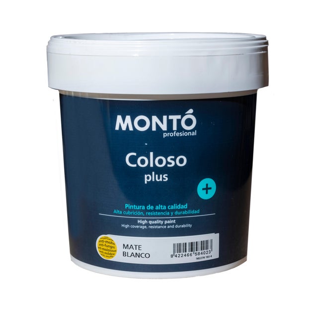 PINTURA PLASTICA BLANCA MATE 4L COLOSO