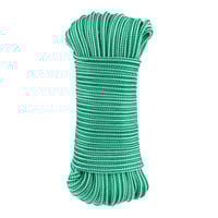 CORDON POLIPROPILENO 4  MM. 25 M BLANCO Y VERDE ROMBULL - 1