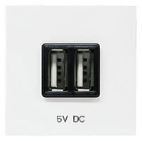 TOMA CARGADOR USB SERIE ZENIT BLANCO - 1