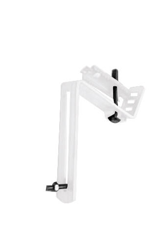 SOPORTE EVACUACIÓN PLUVIALES METÁLICO PARA TEJA ACERO PRECALADO BLANCO