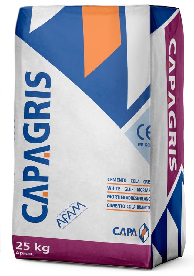 CEMENTO COLA CAPA 25KG GRIS