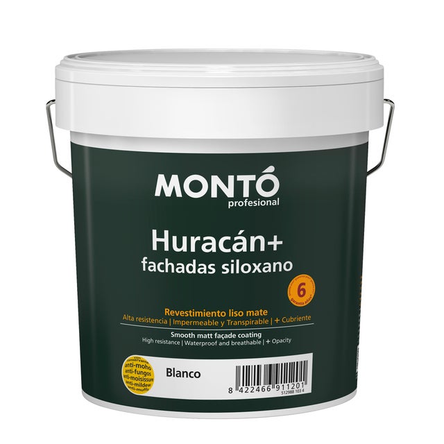REVESTIMIENTO FACHADA MATE HURACAN PLUS 12L GRIS ANTRACITA