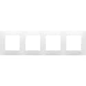 MARCO CUADRUPLE SERIE VIVA BLANCO - 1