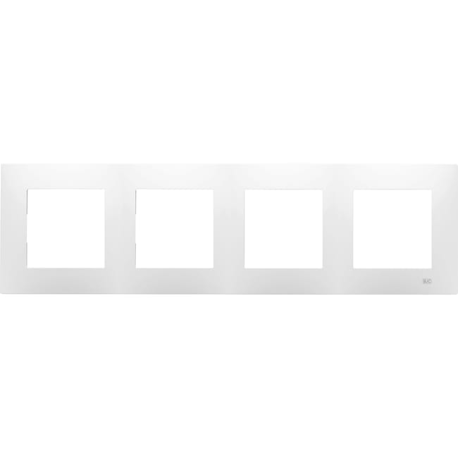 MARCO CUADRUPLE SERIE VIVA BLANCO - 1