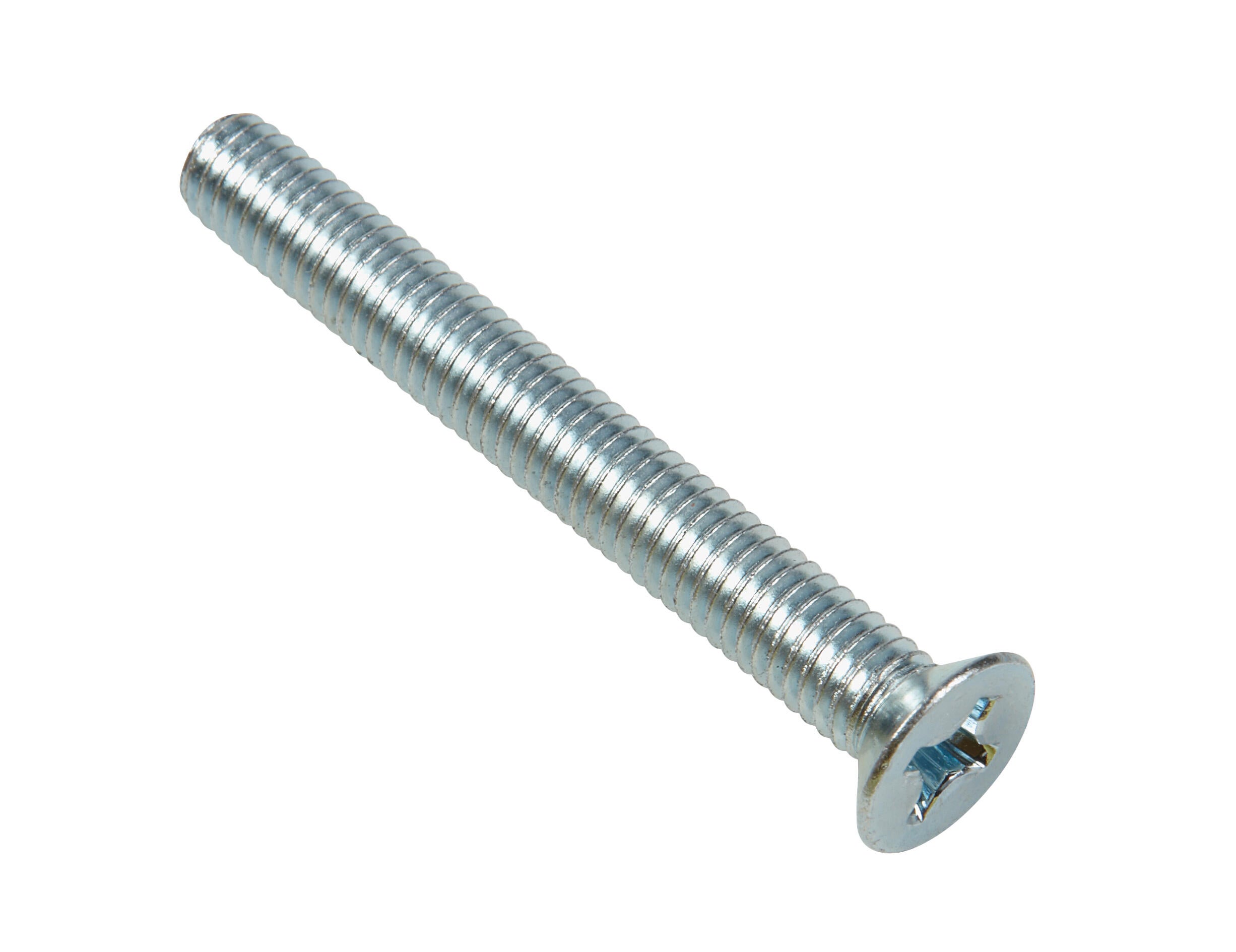 TORNILLOS MÉTRICOS AVELLANADOS PARA METAL CINCADOS 6X60MM. 100UDS - 4