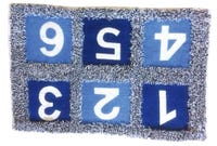 AFOMBRA DE BAÑO NUMBERS - 1