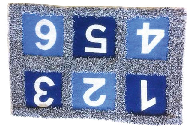 AFOMBRA DE BAÑO NUMBERS