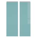 KIT 2 PUERTAS PARA MUEBLE DE COCINA ALICANTE AGUAMARINA BRILLO PET 70X68CM - 1