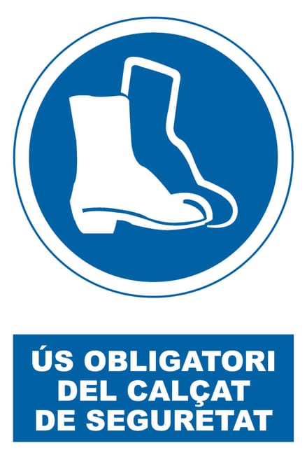 SEÑAL CARTEL PROTECCIÓN BOTAS 1UD - 1