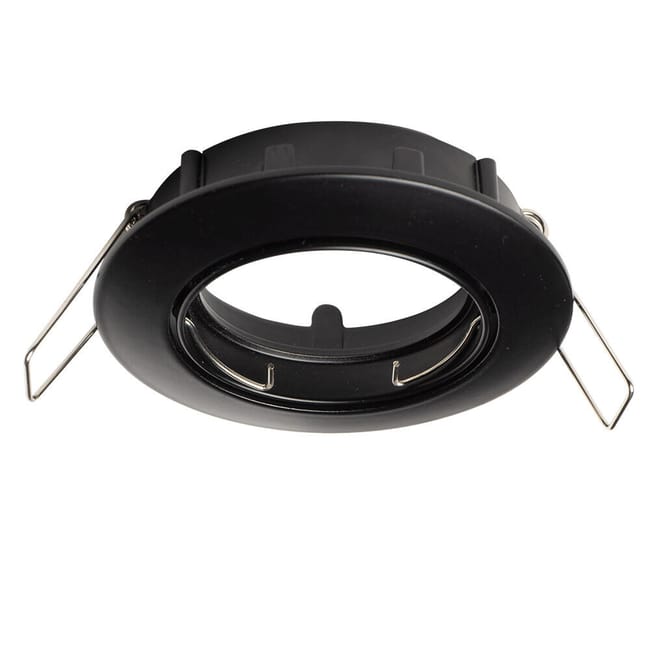 ARO DE EMPOTRAR CIRCULAR BASCULANTE GU10 NEGRO - 1
