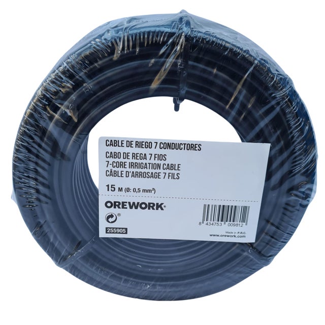 BOBINA CABLE PARA ELECTROVÁLVULA 7X0.8MM 15M